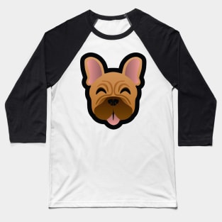 Black Masked French Bulldog Baseball T-Shirt